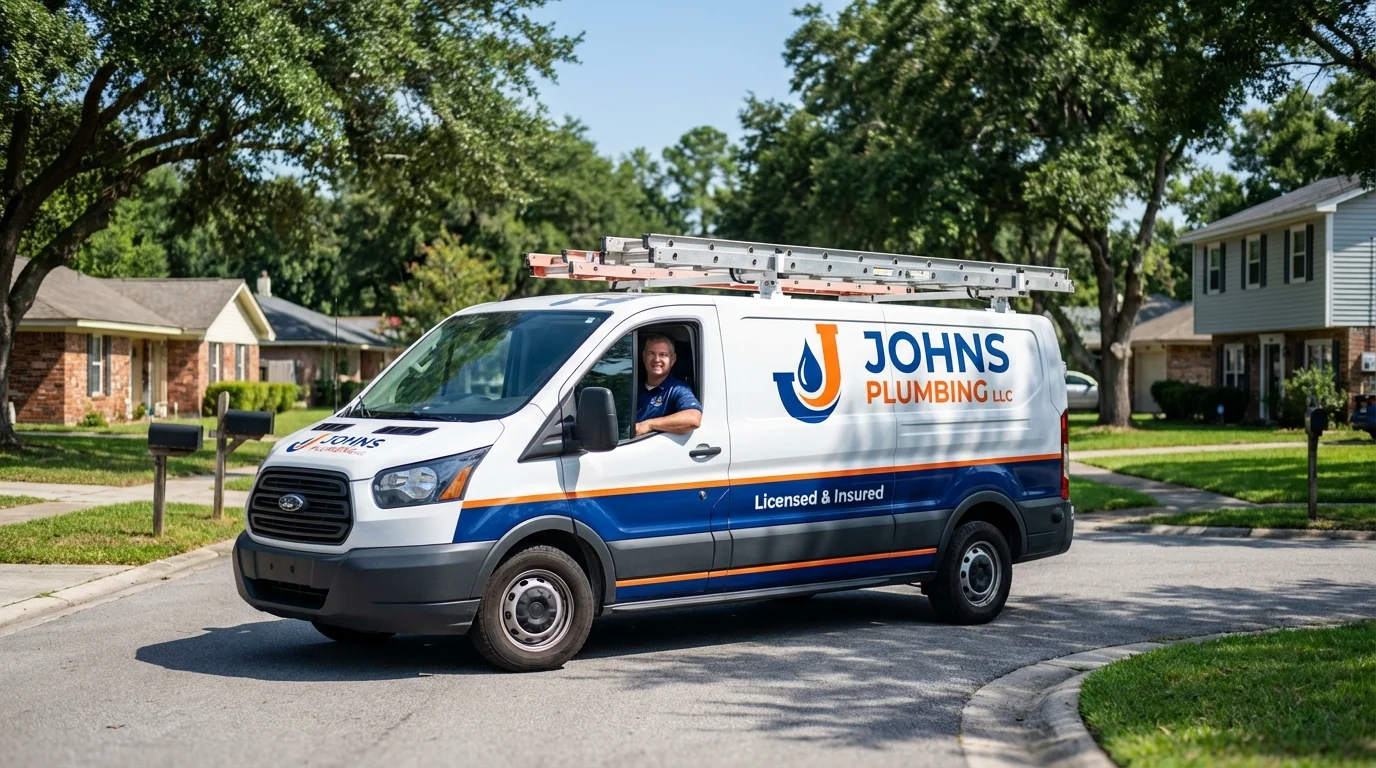 Johns Plumbing LLC service van in Paducah, KY